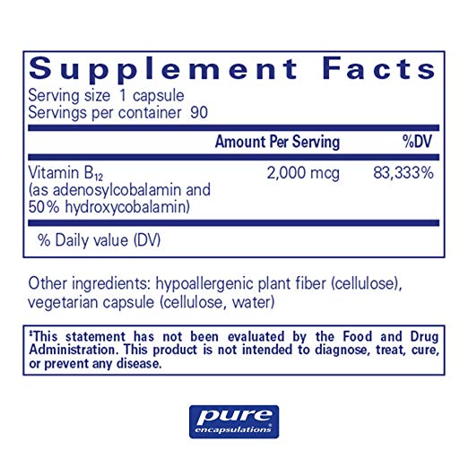 Pure Encapsulations Adenosyl/Hydroxy B12 90C