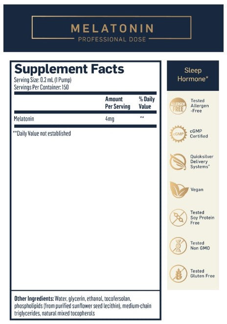 Quicksilver Scientific Liposomal Melatonin High Dose