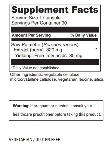 DaVinci Laboratories Saw Palmetto 320mg 90c