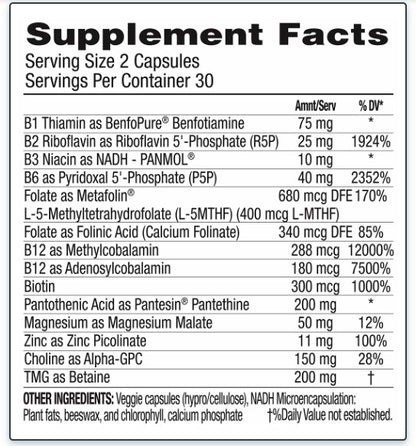 Mother Earth Labs Super-Potency Bioactive B-Complex