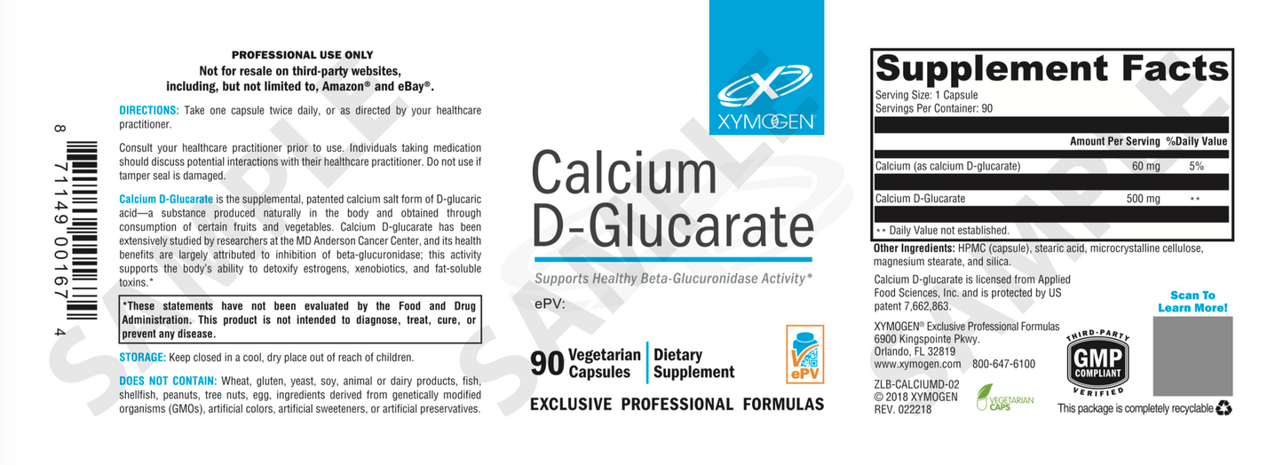 Xymogen Calcium D-Glucarate