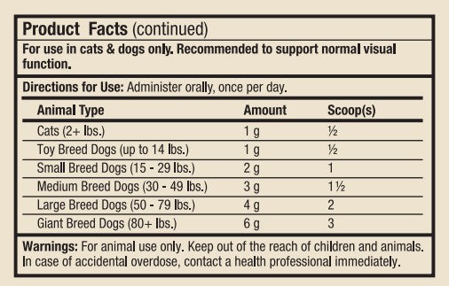 Dr. Mercola Eye Support for Cats & Dogs (now Bark & Whiskers Eye Support)