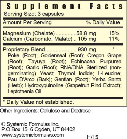 Systemic Formulas Bio Command 3 Bactrex