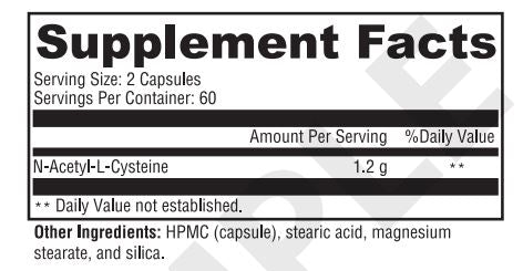 Xymogen NAC N-Acetyl-L-Cysteine